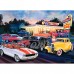 Cruisin' Route 66 Dogs & Burgers 1000 Piece Jigsaw Puzzle   568303639